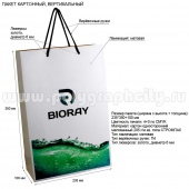 Рекламный бумажный вертикальный «BIORAY»