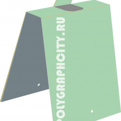 Упаковка для носков с вырубным ушком вместо крючка