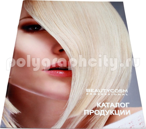 Рекламная брошюра КАТАЛОГ ПРОДУКЦИИ ПО УХОДУ ЗА ВОЛОСАМИ по заказу компании BEAUTYCOSM PROFESSIONAL