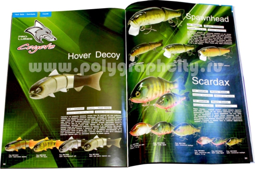 Рекламный каталог рыболовных принадлежностей, снастей и экипировки компании MELARDI, разворот, 58-59 стр.