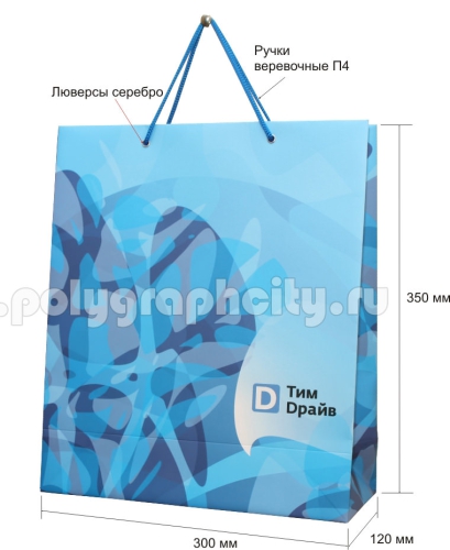 Бумажный пакет вертикальный ТИМ ДРАЙВ