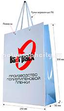 Вертикальный бумажный пакет по заказу компании BAERPACK